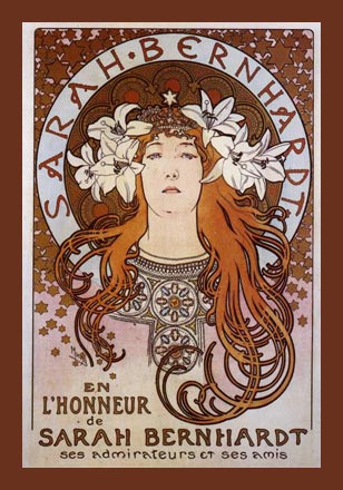 A.Mucha, Sarah születésnapjára, 1894 