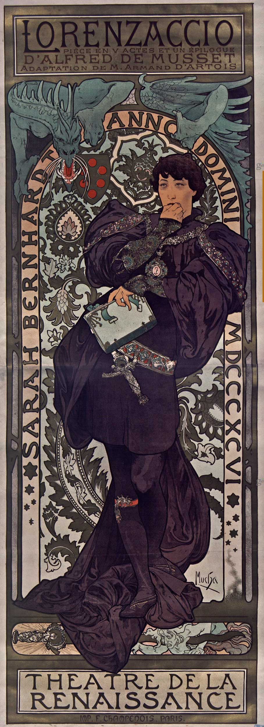 A.Mucha, Lorenzaccio, 1896