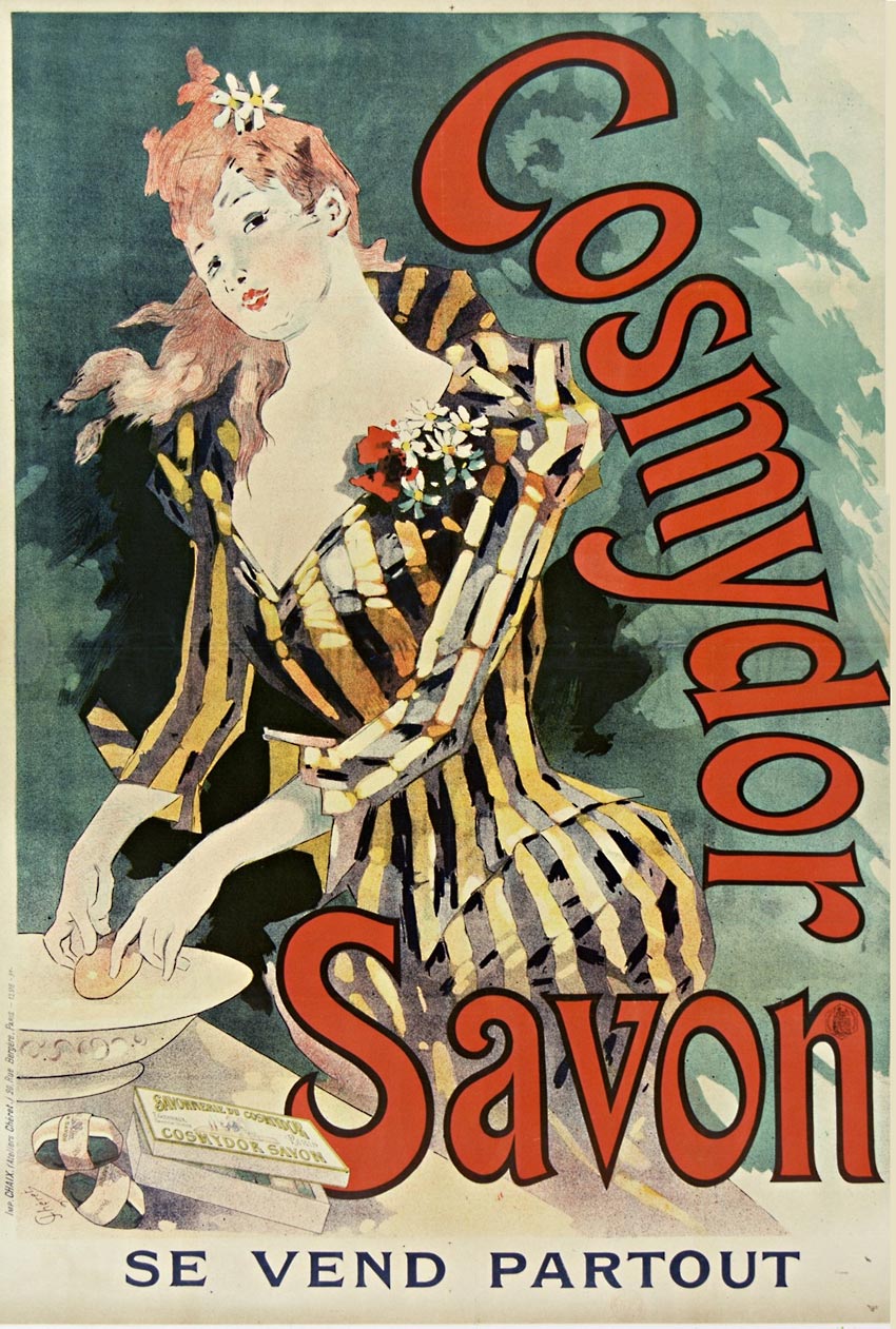 Jules Chéret (1836 – 1932), Savon Cosmydor , 1891, Cosmydor szappan plakátja