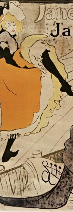 Henri de Toulouse-Lautrec (1864 - 1901) Jane Avril, Jardin de Paris, 1893