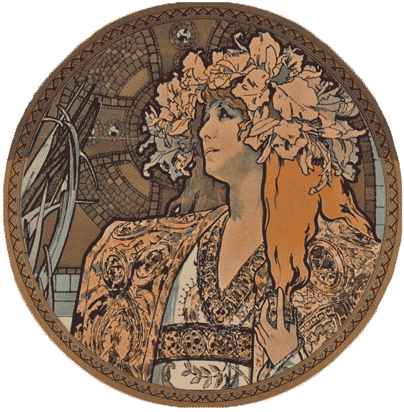 Alfons Mucha - Gismonda, részlet