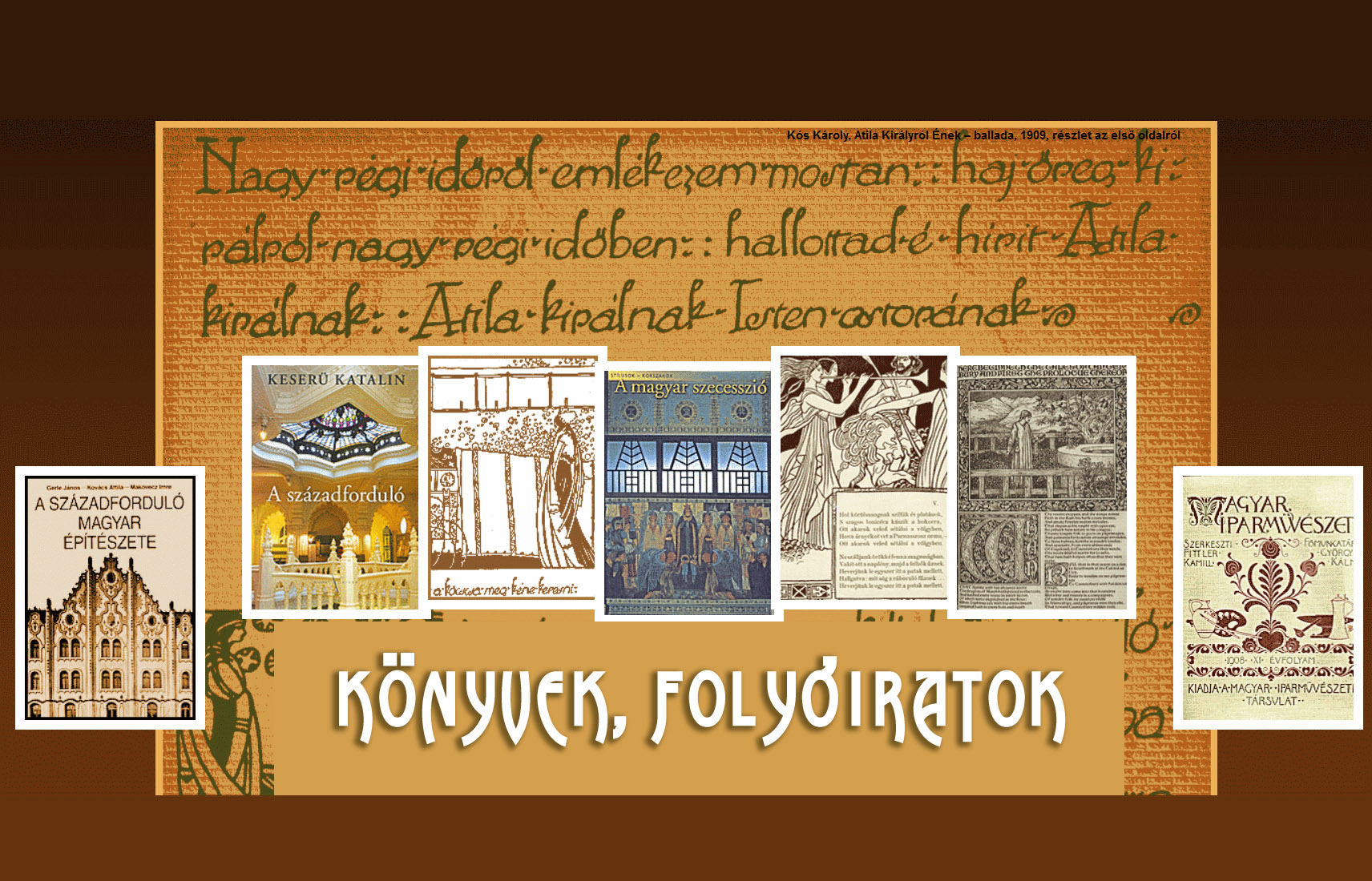 Könyvek, folyóiratok